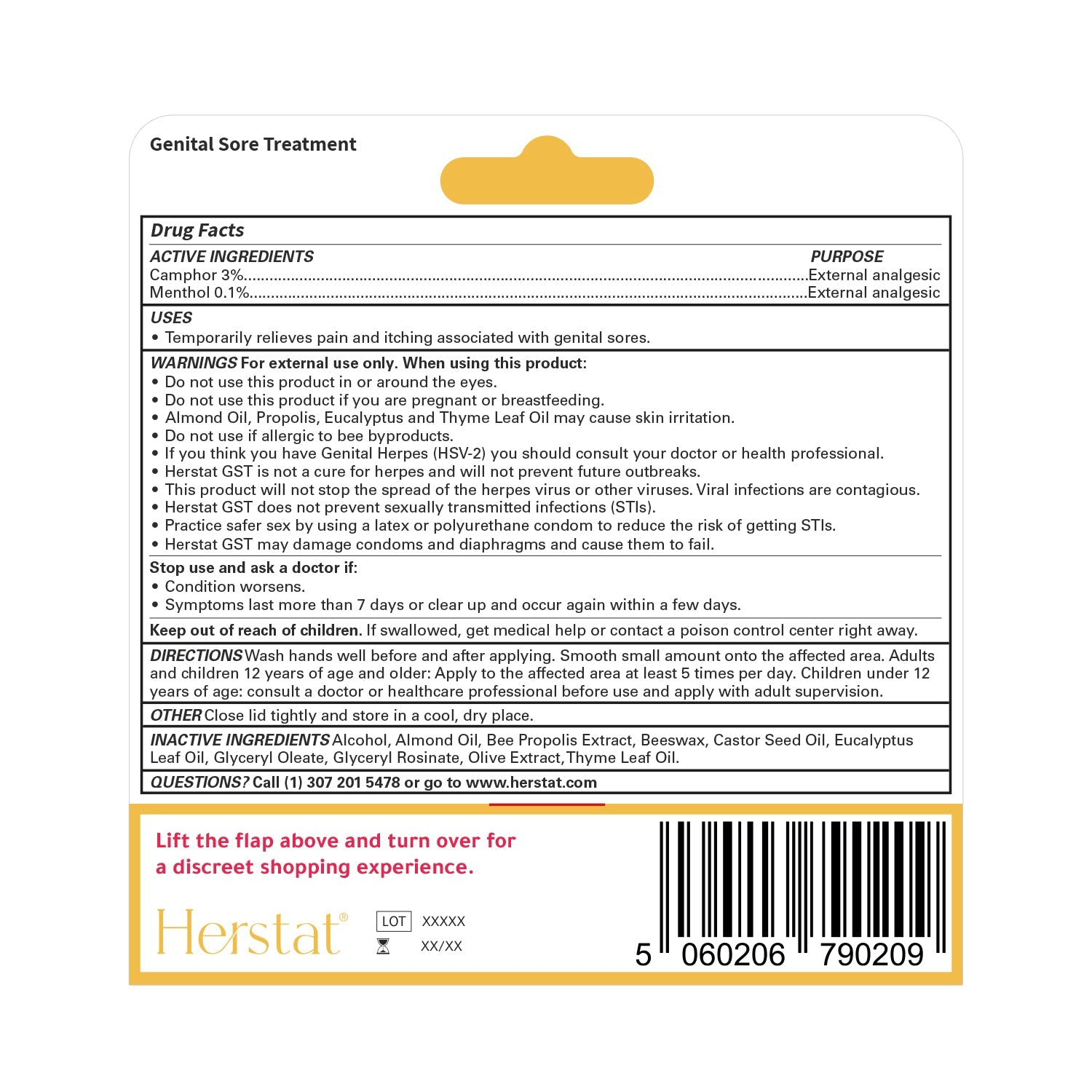 Herstat GST Genital Sore Treatment